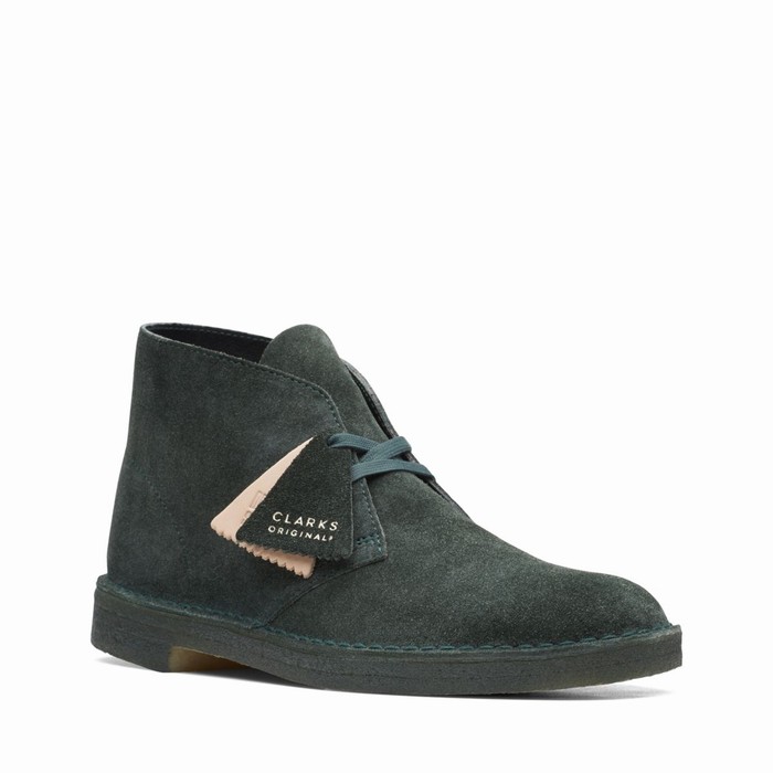 Bottes Clarks Desert Homme Vert | XMWIQWAU