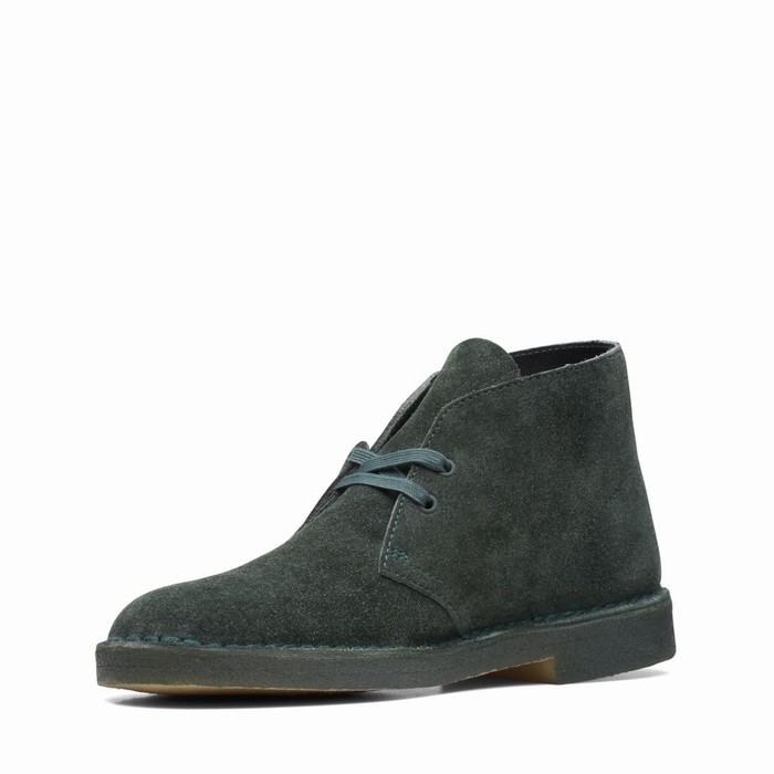 Bottes Clarks Desert Homme Vert | XMWIQWAU