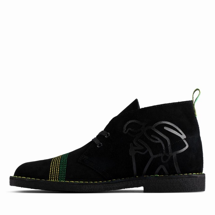 Bottes Clarks Desert Jamaica Homme Noir Multicolore | ULBHEXA3