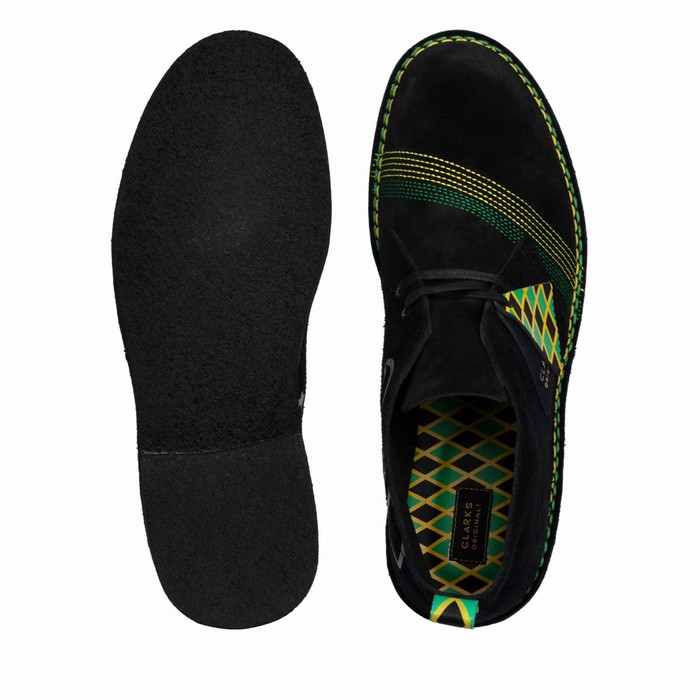 Bottes Clarks Desert Jamaica Homme Noir Multicolore | ULBHEXA3