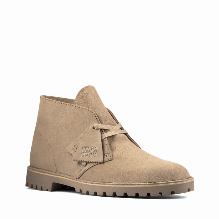 Bottes Clarks Desert Rock Homme Marron | U8ZUFOHW