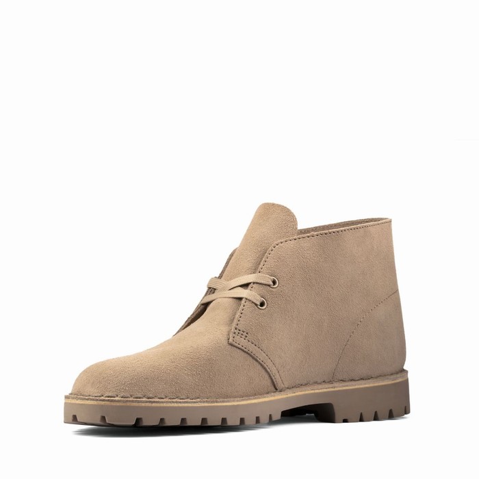 Bottes Clarks Desert Rock Homme Marron | U8ZUFOHW