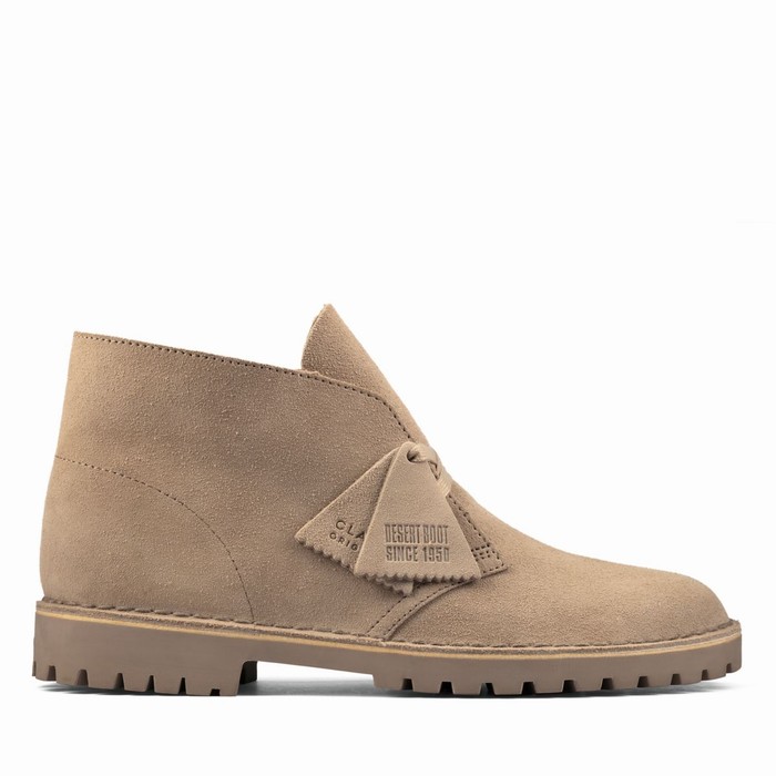 Bottes Clarks Desert Rock Homme Marron | U8ZUFOHW