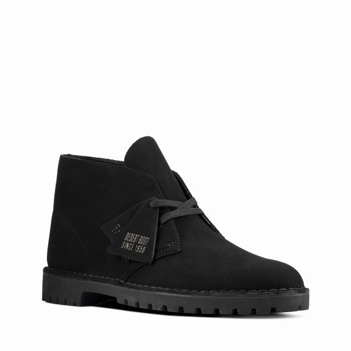 Bottes Clarks Desert Rock Homme Noir | 5XBVT0GJ