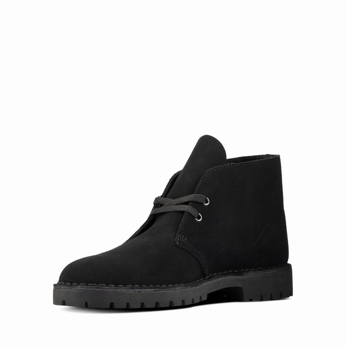 Bottes Clarks Desert Rock Homme Noir | 5XBVT0GJ