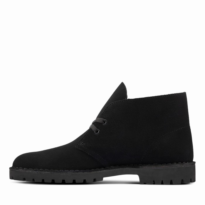 Bottes Clarks Desert Rock Homme Noir | 5XBVT0GJ