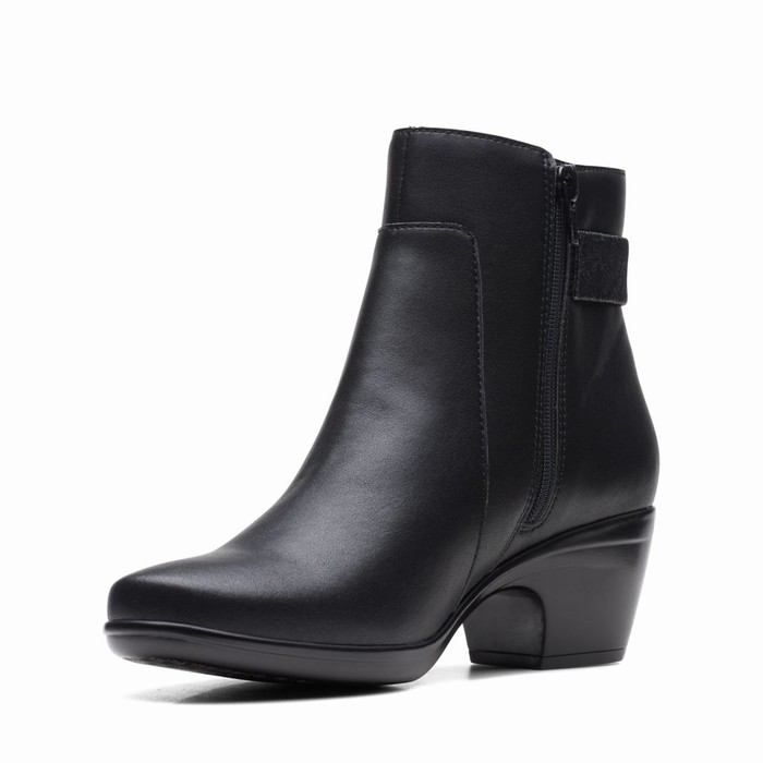 Bottes Clarks Emily Holly Femme Noir | GF4XLRAX