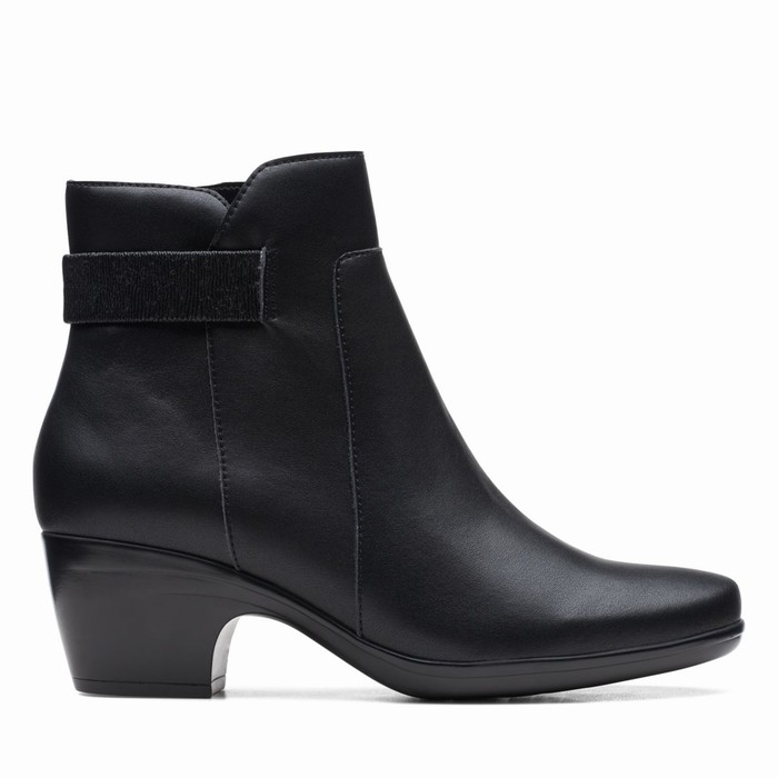 Bottes Clarks Emily Holly Femme Noir | GF4XLRAX