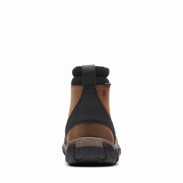 Bottes Clarks Grove Zip II Homme Marron Foncé | TDKAGF52