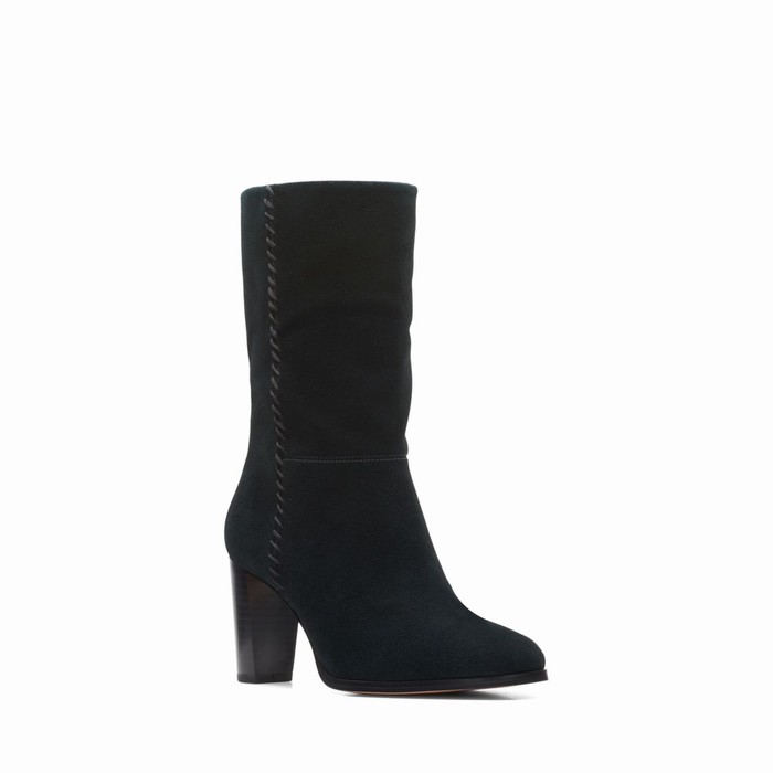 Bottes Clarks Karamo Mid Femme Noir | GTFGVFRP