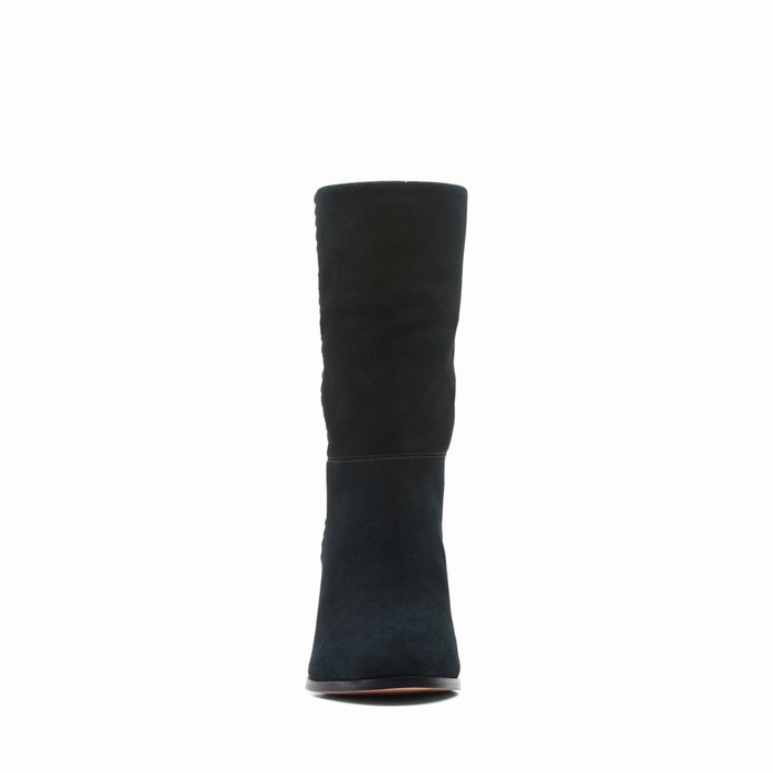 Bottes Clarks Karamo Mid Femme Noir | GTFGVFRP