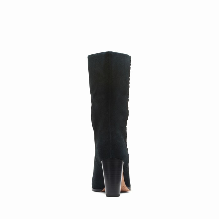 Bottes Clarks Karamo Mid Femme Noir | GTFGVFRP