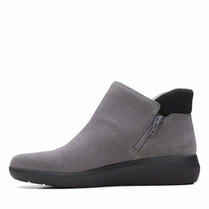 Bottes Clarks Kayleigh Mid Femme Grise Foncé | ATUYOBMA