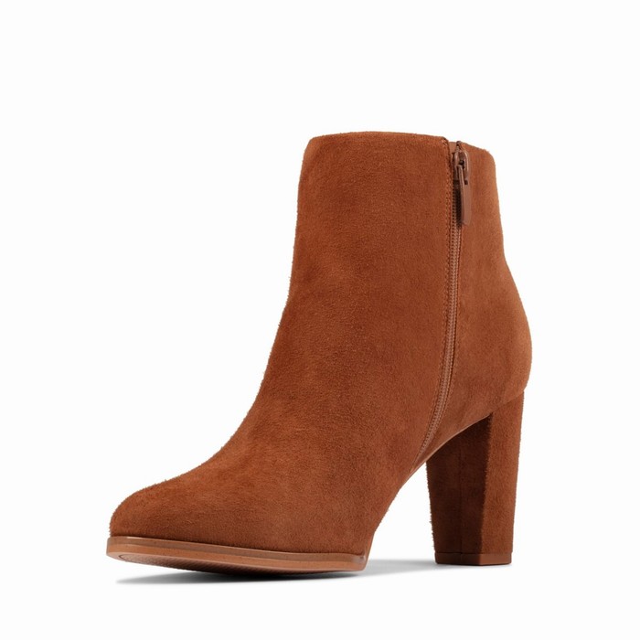 Bottes Clarks Kaylin Fern 2 Femme Marron Foncé | AIEIXOYY