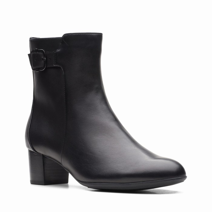 Bottes Clarks Linnae Up Femme Noir | GCENUG7X