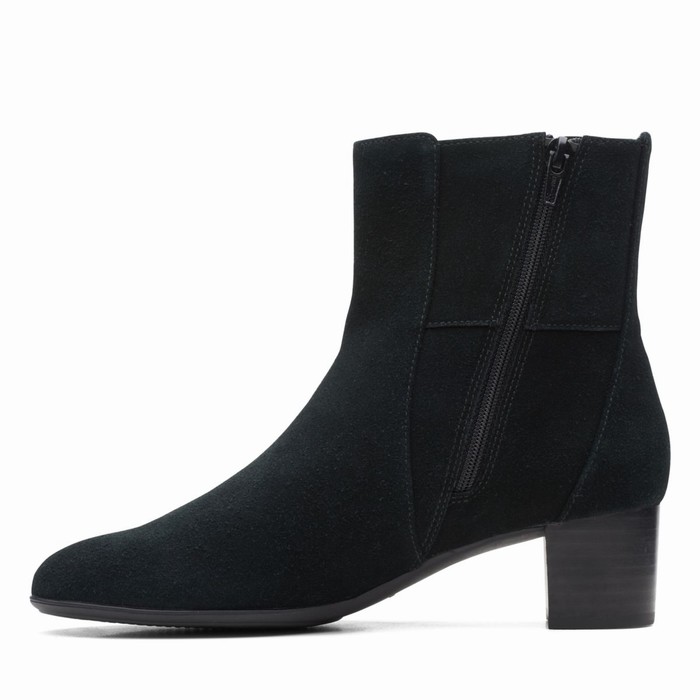 Bottes Clarks Linnae Up Femme Noir | JT7VPVG0