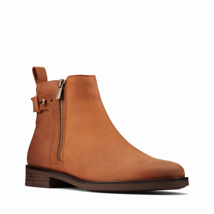 Bottes Clarks Memi Lo Femme Marron Foncé | CCMTJOQX