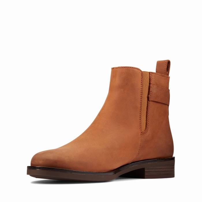 Bottes Clarks Memi Lo Femme Marron Foncé | CCMTJOQX