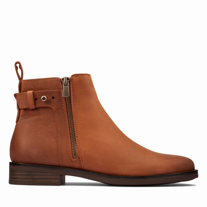 Bottes Clarks Memi Lo Femme Marron Foncé | CCMTJOQX