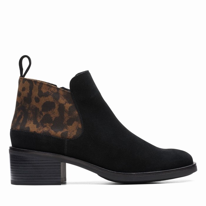 Bottes Clarks Memi Zip Femme Leopard | CRW63XTP