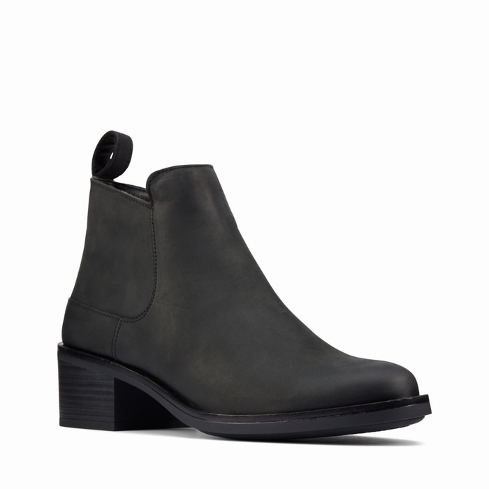 Bottes Clarks Memi Zip Femme Noir | N2KETF9Y