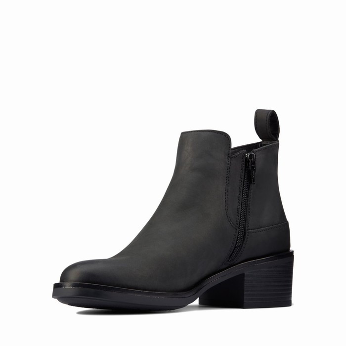 Bottes Clarks Memi Zip Femme Noir | N2KETF9Y