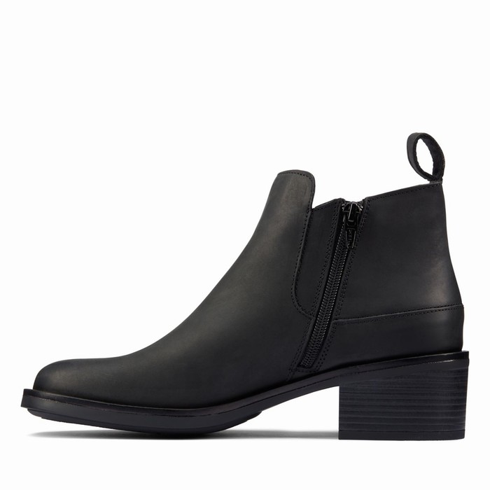 Bottes Clarks Memi Zip Femme Noir | N2KETF9Y