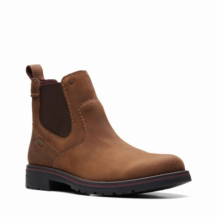 Bottes Clarks Morris Up Homme Marron Foncé | GYXU28T5