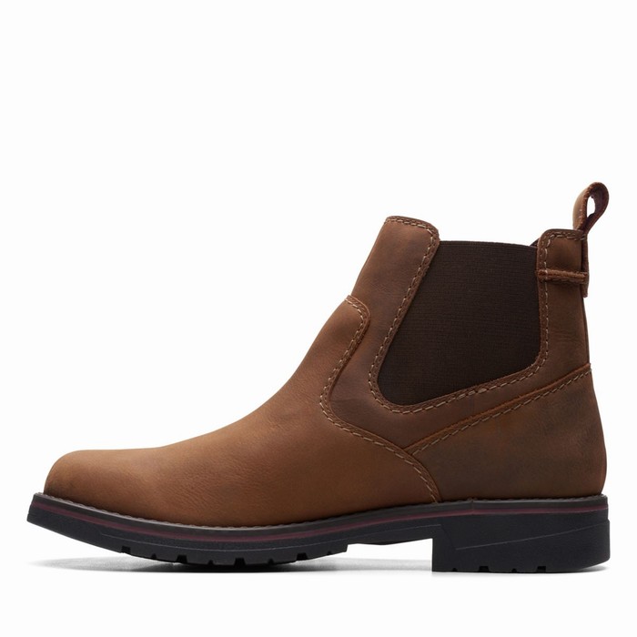 Bottes Clarks Morris Up Homme Marron Foncé | GYXU28T5