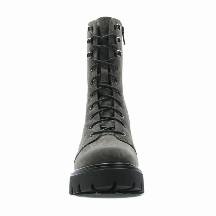 Bottes Clarks Motive Lace2 Femme Grise Foncé | VNR9SJP6