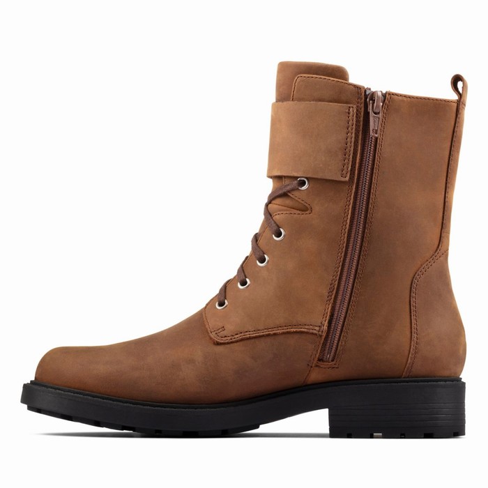 Bottes Clarks Orinoco 2 Dentelle Femme Marron | CS9JHLOU