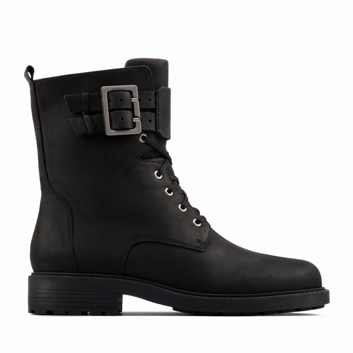 Bottes Clarks Orinoco 2 Dentelle Femme Noir | PSMZURWU