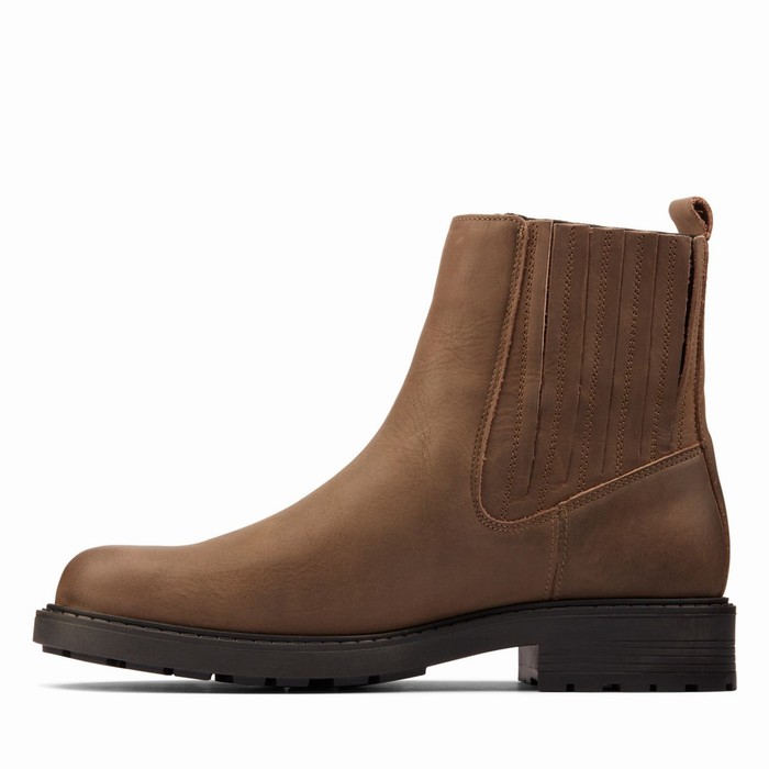 Bottes Clarks Orinoco 2 Mid Femme Marron | 3ZLQVM2X