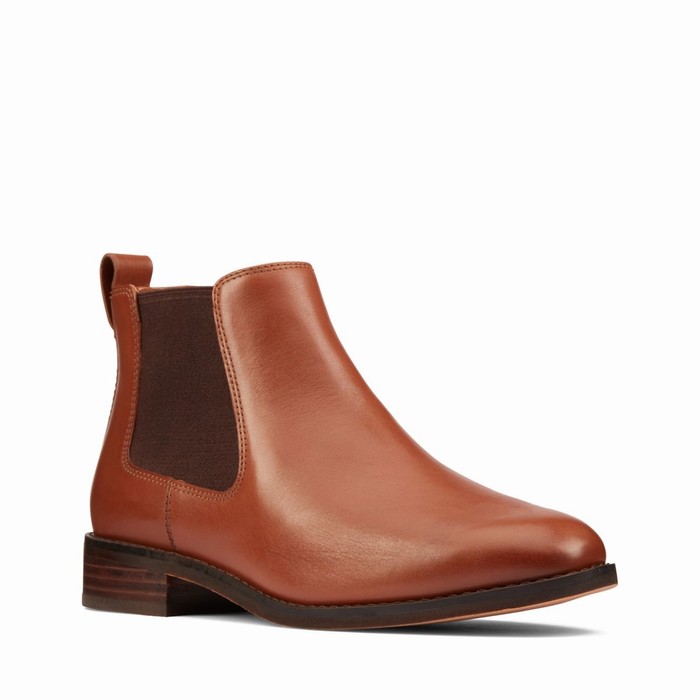 Bottes Clarks Ria Chelsea Femme Marron | ZSC16UIW