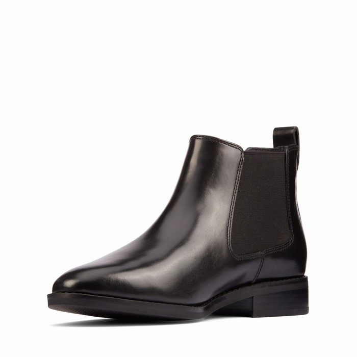 Bottes Clarks Ria Chelsea Femme Noir | VKVCFXTN