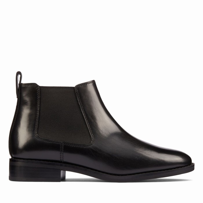 Bottes Clarks Ria Chelsea Femme Noir | VKVCFXTN