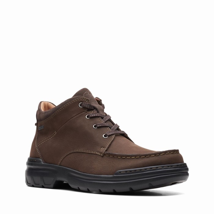 Bottes Clarks Rockie 2 HI GORE-TEX Homme Marron | GSXOJ1M3