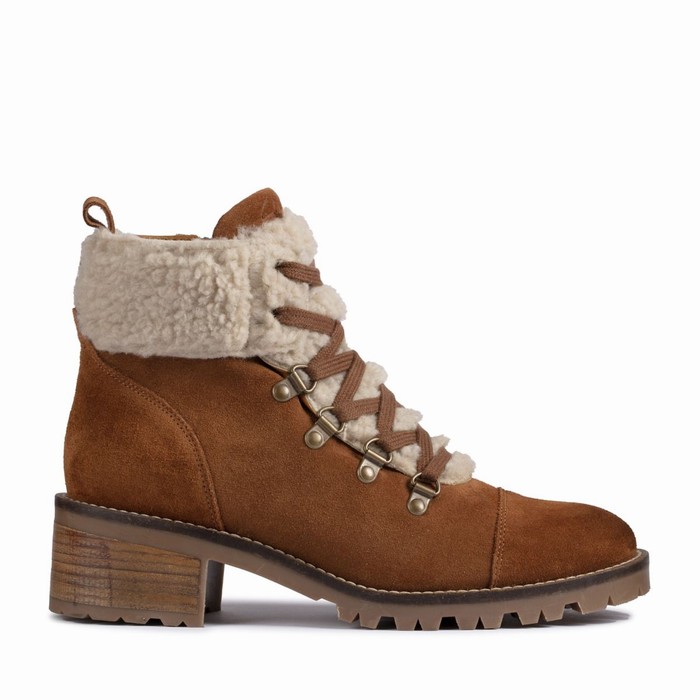 Bottes Clarks Roseleigh Sky Femme Marron Foncé | XIBUVNQM