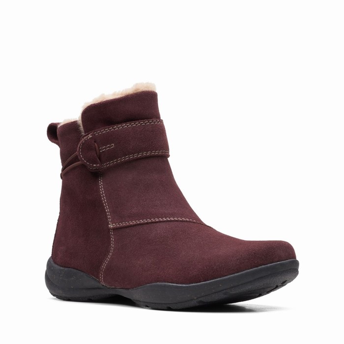 Bottes Clarks Roseville Femme Bordeaux | PWEIUK0A