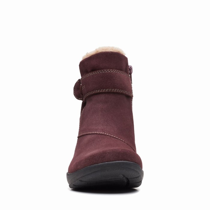 Bottes Clarks Roseville Femme Bordeaux | PWEIUK0A