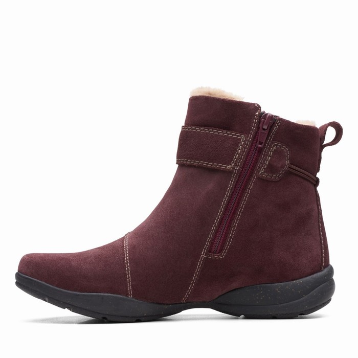 Bottes Clarks Roseville Femme Bordeaux | PWEIUK0A