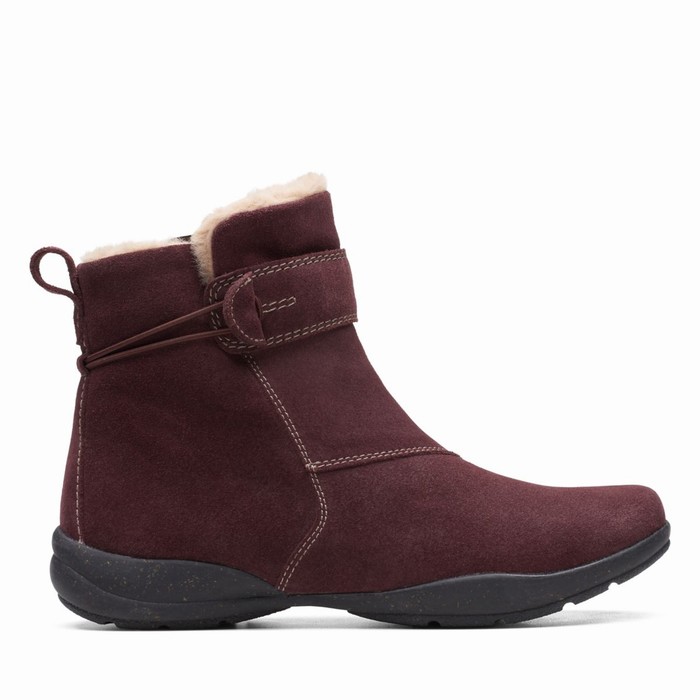 Bottes Clarks Roseville Femme Bordeaux | PWEIUK0A