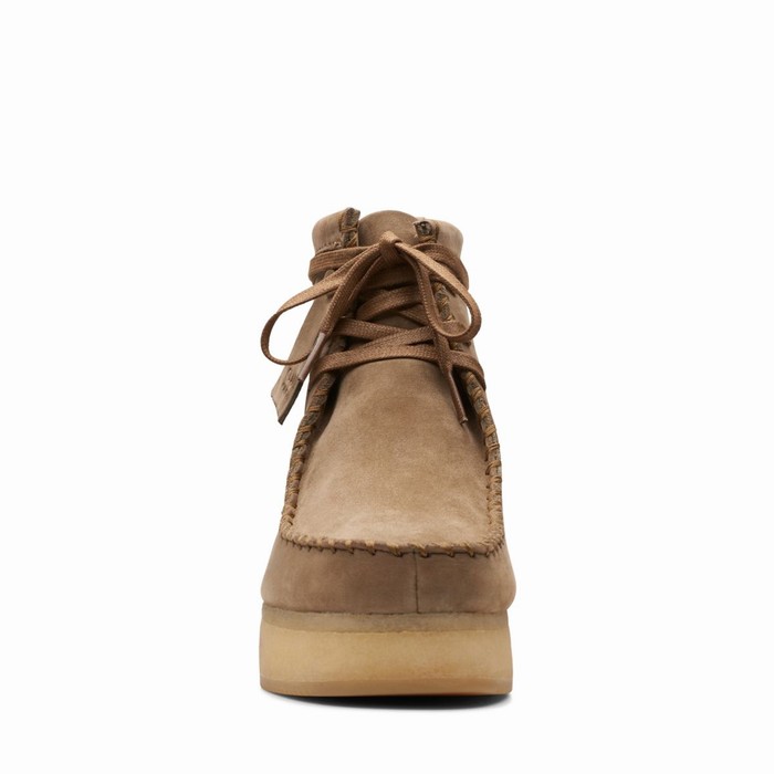 Bottes Clarks Wallabee Craft Femme Marron Clair | SCL69BN3