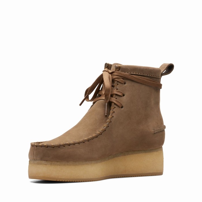 Bottes Clarks Wallabee Craft Femme Marron Clair | SCL69BN3