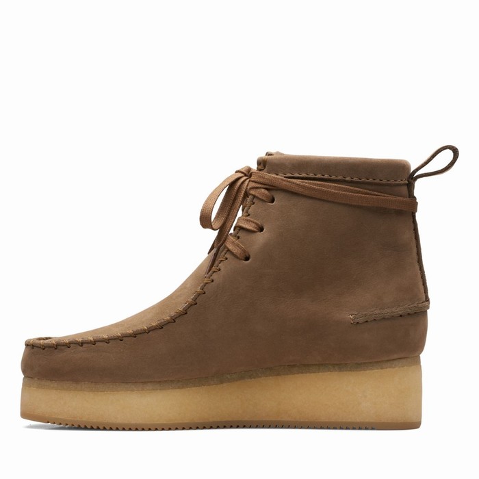 Bottes Clarks Wallabee Craft Femme Marron Clair | SCL69BN3