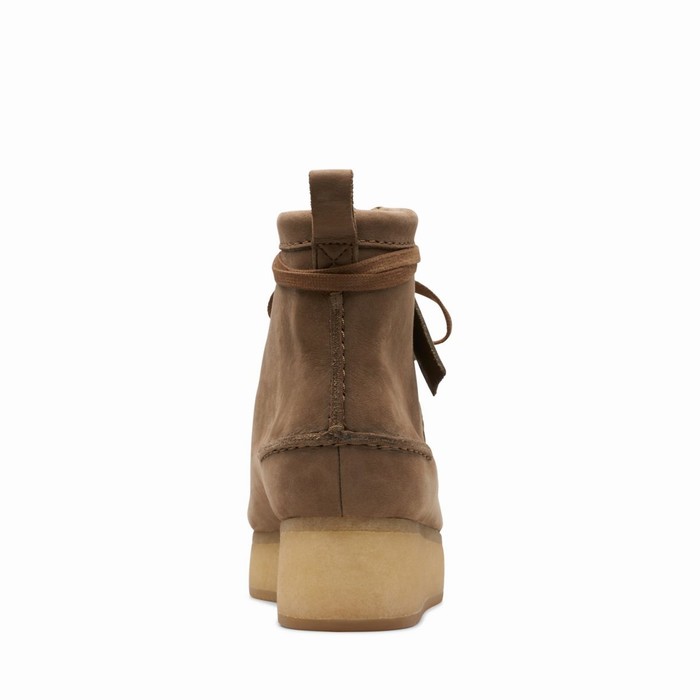 Bottes Clarks Wallabee Craft Femme Marron Clair | SCL69BN3