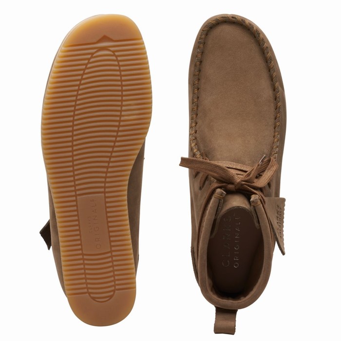 Bottes Clarks Wallabee Craft Femme Marron Clair | SCL69BN3