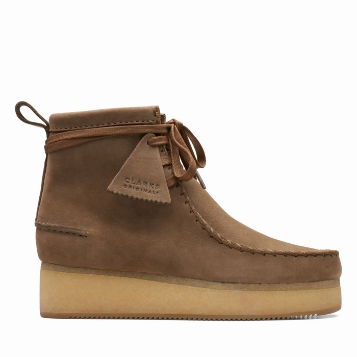 Bottes Clarks Wallabee Craft Femme Marron Clair | SCL69BN3