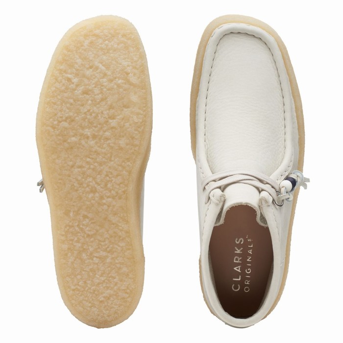 Bottes Clarks Wallabee Cup Femme Blanche | CK3IDSZ6