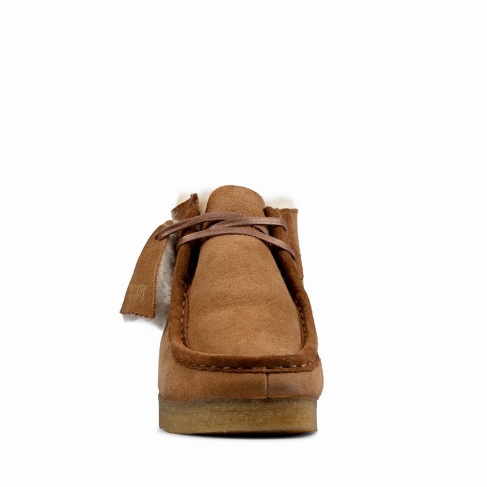 Bottes Clarks Wallabee Femme Marron | FWCN7VJ3